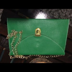 Green & Gold Clutch Purse